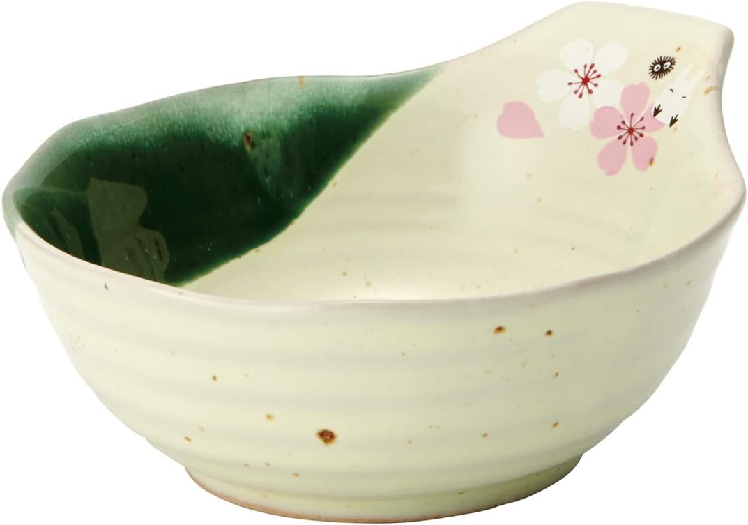 Mon Voisin Totoro - Sakura/Fleur de cerisier, Skater, Série de plats en porcelaine traditionnelle japonaise - Bol