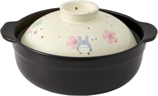 Mon Voisin Totoro – Sakura/Fleur de cerisier, Skater, Série de vaisselle en porcelaine traditionnelle japonaise – Pot en terre