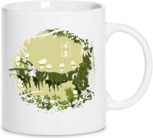 Princesse Mononoke Céramique Blanc Tasse Cup Mug