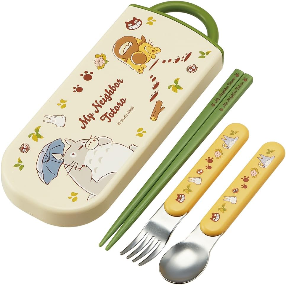 Ensemble bento pour enfants, baguettes, cuillères, fourchettes Totoro