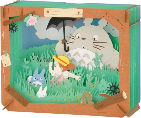Mon Voisin Totoro – Totoro se Promène à Travers les Champs, Paper Theater (PT-062N) – Produit Officiel Studio Ghibli